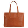 Leather Cognac Tote Issara Inside pocket