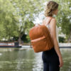 Leather Backpack - Cognac 1